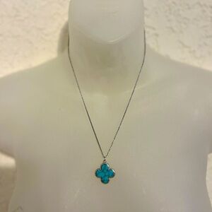 Adorable “turquoise” and “silver” necklace